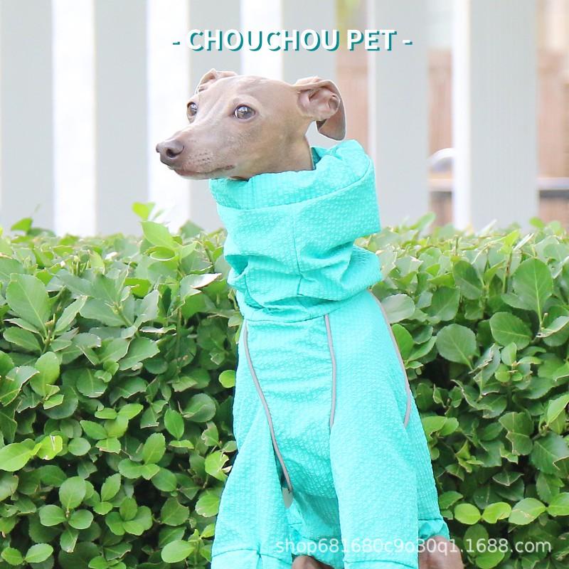 Waterproof Quick-Dry Raincoat Small Medium Dogs Italian Greyhound Whippet Pet Outdoor Jacket Winter