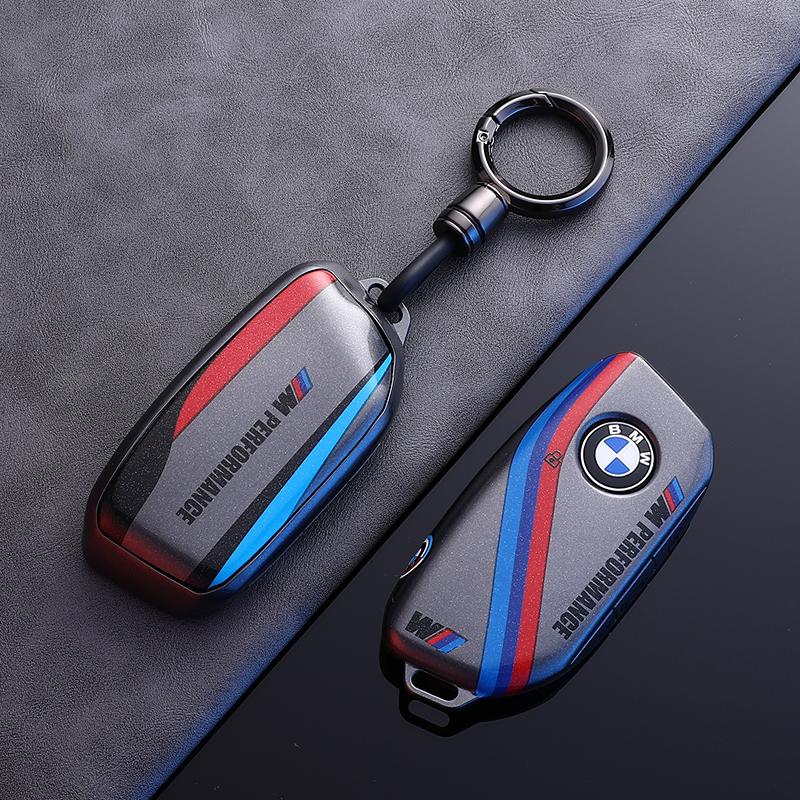 Alloy Car Key Case Cover Protect Shell Fob For BMW I7 X7 G07 LCI IX I20 X1 U11 7 Series G70 G09 XM U06 G81 M3 Key Accessories KUDFZ1