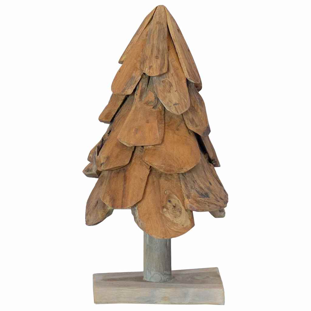 Christmas Tree with Stand Brown 61 cm Solid Teak Wood
