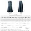 Denim Long Wide Pants Gaucho Pants Plus Loose Instant Leg Everyday Commuting [xppe] Women's Skirt, Sizes, Fit, Sculpting, Simple, High-Waisted,