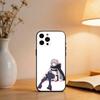 Чехол для телефона N-Nazuna N-Nanakusa для iPhone 17,16,15,14,13,12,11 Plus,Pro Max,XS, Черный мягкий силиконовый чехол