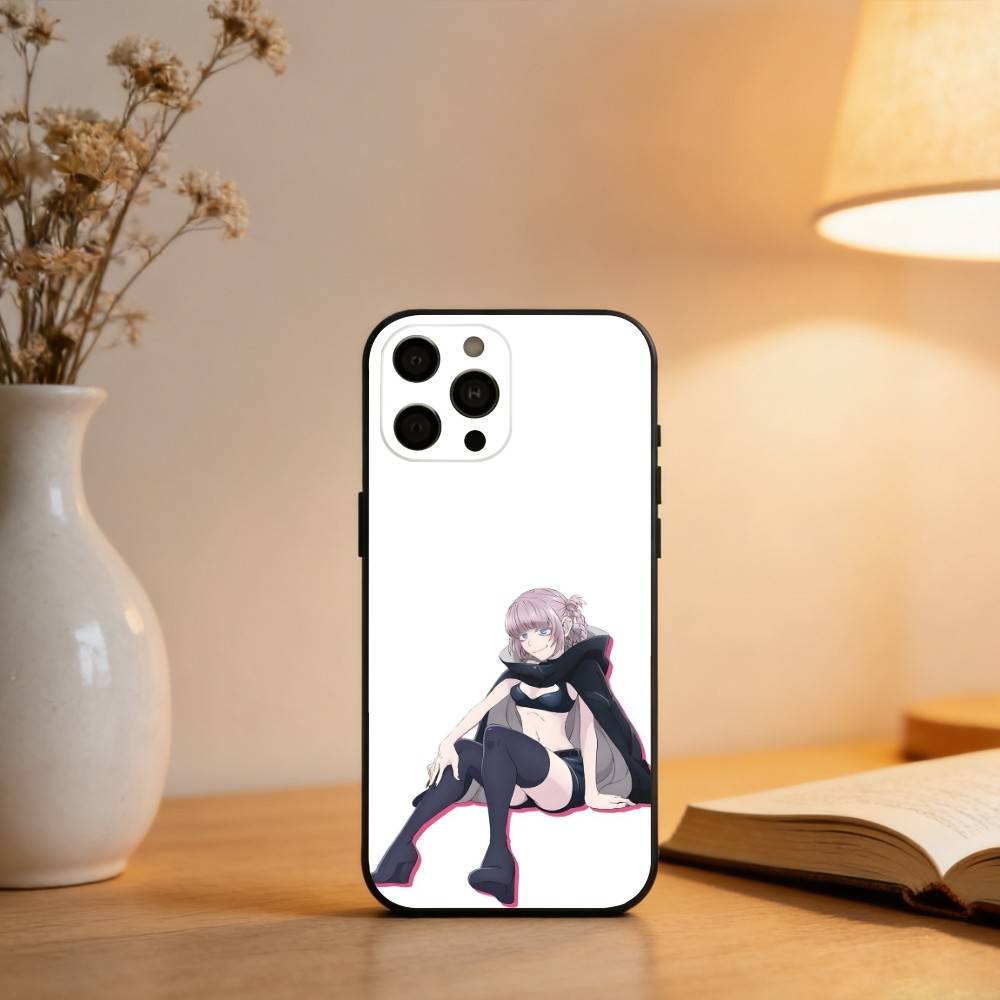 Чехол для телефона N-Nazuna N-Nanakusa для iPhone 17,16,15,14,13,12,11 Plus,Pro Max,XS, Черный мягкий силиконовый чехол