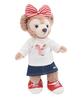 Teddy Bear Mail Order Alice ShellieMay Clothes Costume White T-shirt Denim Set Body Not Included S Size (Red)