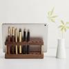 Sleek Desk Organizer 9 Slots Phone Stand Multifunction Pen Holder  For Office School