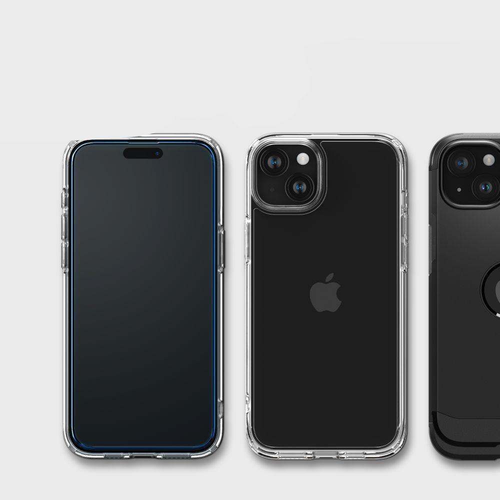 Szkło Hartowane Spigen Alm Glass Fc 2-Pack Iphone 15 Plus Black
