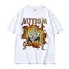Autizm Skelet Mem Futbolka Hazil Kulgili Bosh Suyagi Erkaklar Ayollar Moda Harajuku Futbolka Kundalik Paxta Yuqori Sifatli Futbolkalar Streetwear