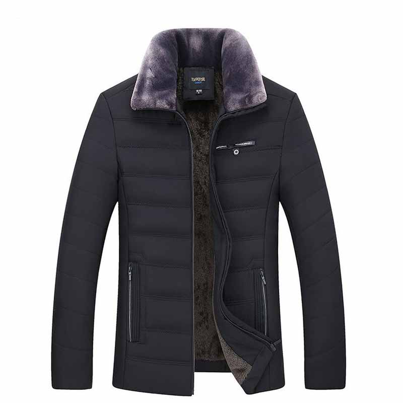 Men's Winter Cotton Padded Clothes Plus Plush Cotton Padded Clothes Leisure Coat Cotton Padded Jacket Men's Simplicity