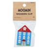 Sunstar Stationery Moomin Wooden Moomin S3624102 Clip, House,