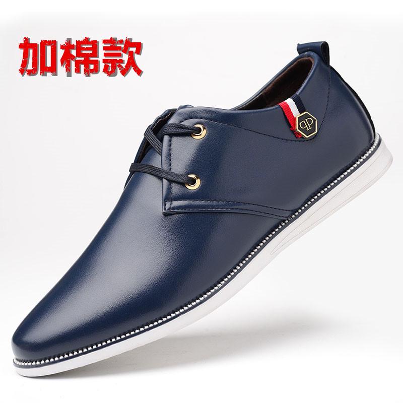 2021 new sports and leisure shoes men's breathable leather shoes beef tendon soft sole shoes men's