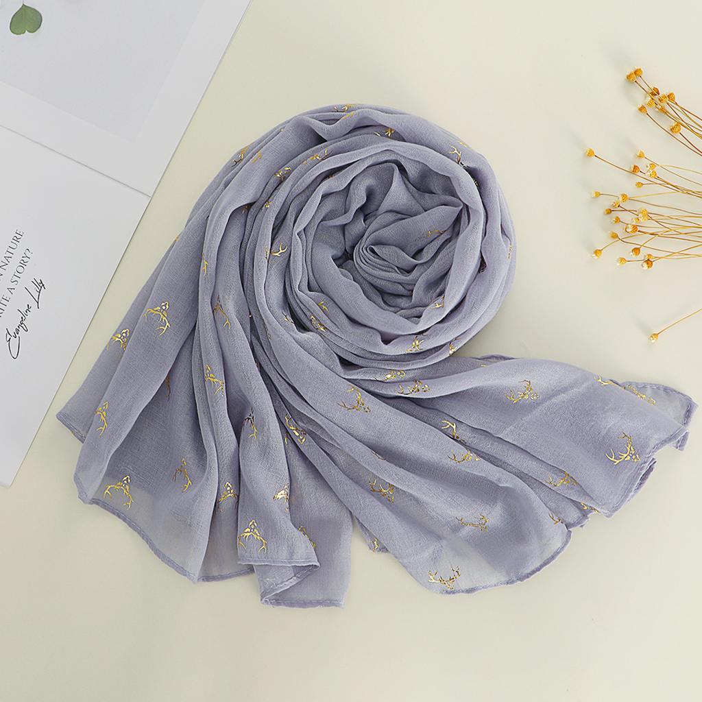 Cotton and Linen Scarf for Women In Spring Autumn and Winter Long Thin Silk Scarf Korean Version Versatile and Fashionable Beige Shawl