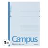 Универсальный тетрадь Campus 6 мм в линейку A4, светло-голубая, 3 шт.