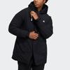 Adidas Wuji Down Jacket Winter Warm Mid-Length Hooded Outerwear Men Outerwear Black H23102