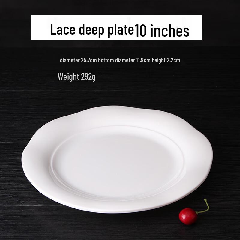 Qianxing A8 White Melamine Dinner Plates