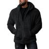 Autumn and Winter Men's Plush Cardigan Hooded Jacket