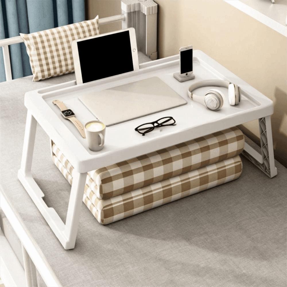 No-Installation Folding Bed Table Non-slip Portable Lap Table Simple Small Laptop Desk Student Use