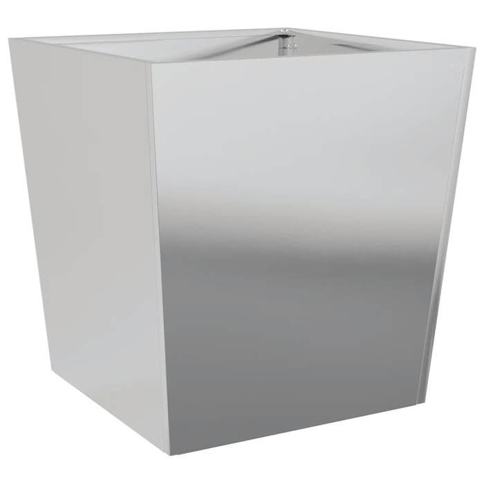VidaXL Planter 50x50x50 Cm Galvanized Steel, Outdoor Planter, Flower Box, Garden Box, Patio Planter, 851076