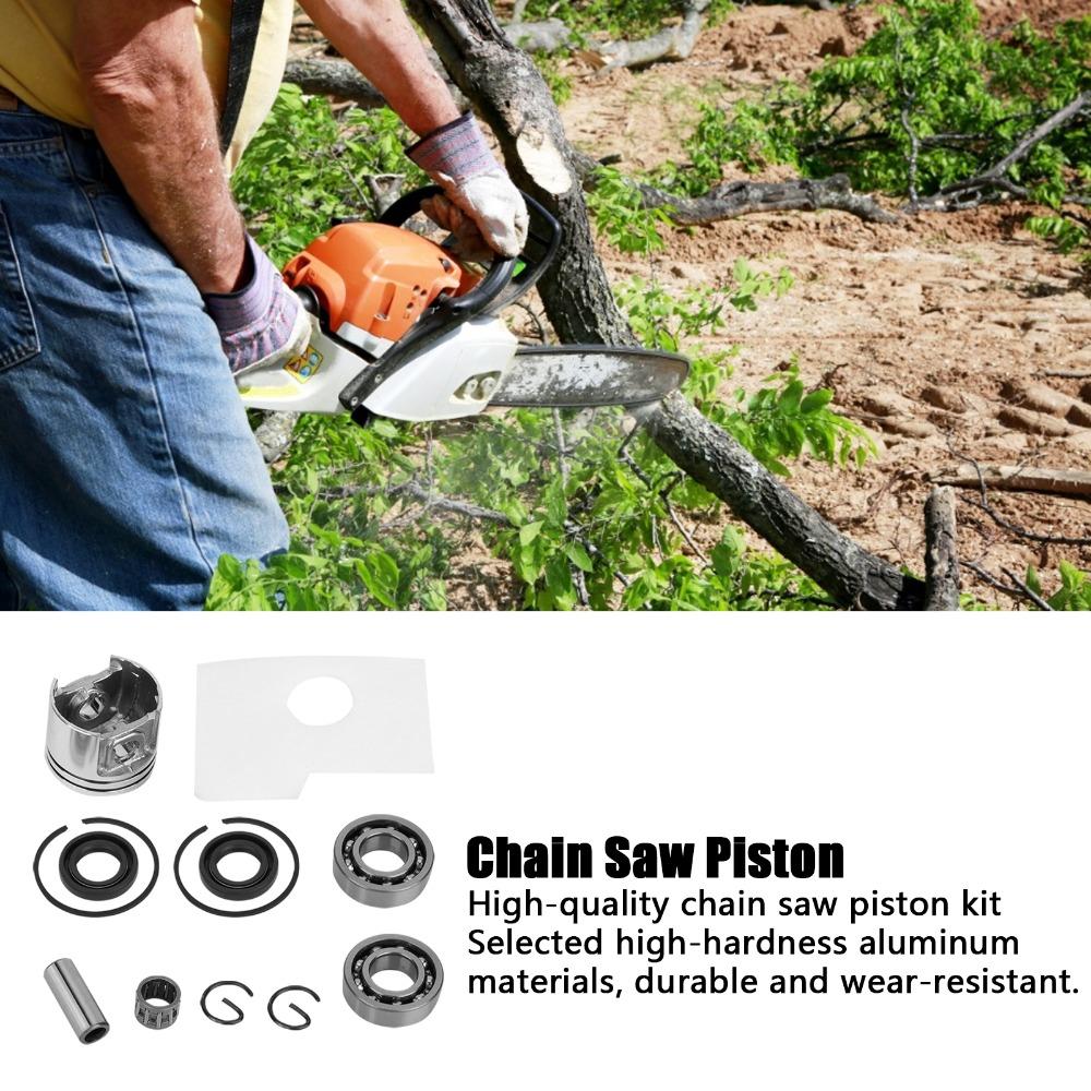Compact Generator Piston Assembly Kit Piston Assembly Replacement for Stihl MS180 MS 180 018
