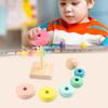 Montessori Rainbow Tower Stacker Baby Stacking Toys for Babies Building Blocks Games Early Development Tower Sensory