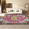 Persian Retro Carpet Living Room Big Size Non-slip Bedroom Decoration Rug Non-slip Mat for Kids Easy Cleaning Machine Washable