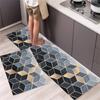 Cute Cat 'Happy Every Day' Kitchen Mat Non-Slip Machine Washable Rug Set for Home Decor Anti-Fatigue Floor Mats