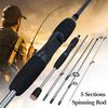 Spinning Fishing Rod 1.7m Carbon Fiber Outdoor Sports Freshwater Fishing Travel  Fishing Rod