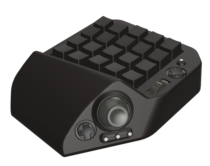 Игровая клавиатура с джойстиком и клавиатурой Все [MH-Device] MH-Delta 41-клавишное одноручное колесо, одноручная клавиатура, для левшей (Стандарт - Черный)