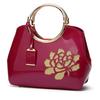 Stylish Patent Leather Tote for Women Sparkly Leather Shell Shoulder Crossbody Bag