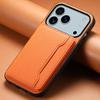 Чехол для iPhone 17 Pro Max с отделениями для карт, подставкой, текстурой телячьей кожи, задняя крышка для телефона