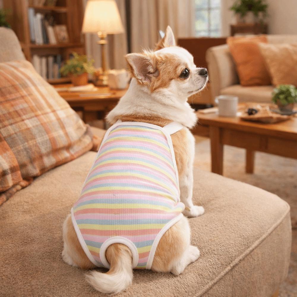 Breathable Female Dog Underwear Adjustable Straps Pet Safety Trousers  Outdoor Walk