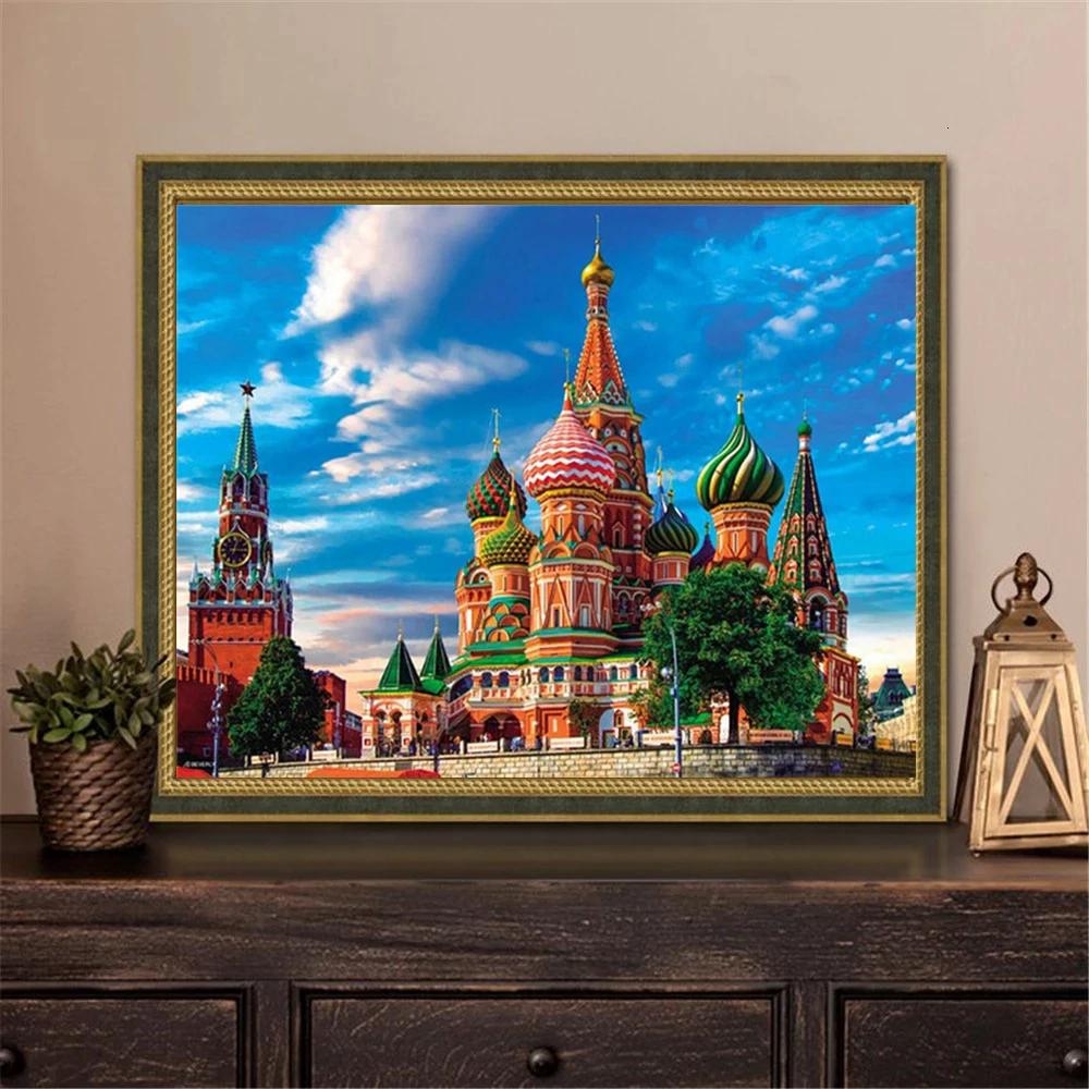 5D Алмазная картина с полной дрелью, набор для рукоделия, подарок ручной работы, Алмазная вышивка, пейзаж, искусство, стразы, украшение для дома