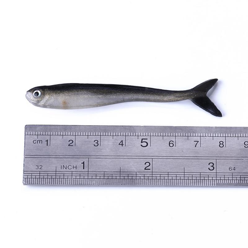 10pcs Fishing Loach Soft Bait Two-color Small Fish Lure 8cm/2g Lightweight Fishing Gear for Angling And Baitfish