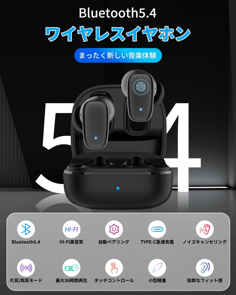 Earphones Bluetooth Wireless Earphones Equipped with Bluetooth Bluetooth Earphones In 2024 ANC Noise Canceling Left and Right Separated Type 36 Hours
