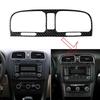 Накладка на центральный воздухозаборник из углеродного волокна для Volkswagen VW Golf 6 MK6 GTI 2008-2012, молдинги интерьера