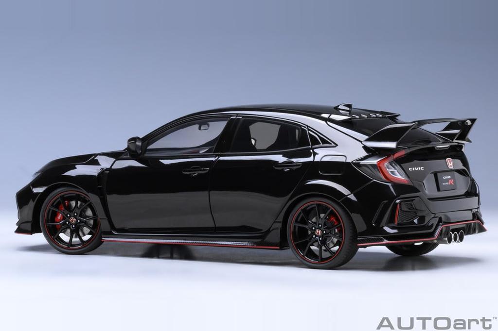 AUTOart Scale Honda Civic Type R 2021 Crystal Black Pearl Finished Product 1/18 (FK8)