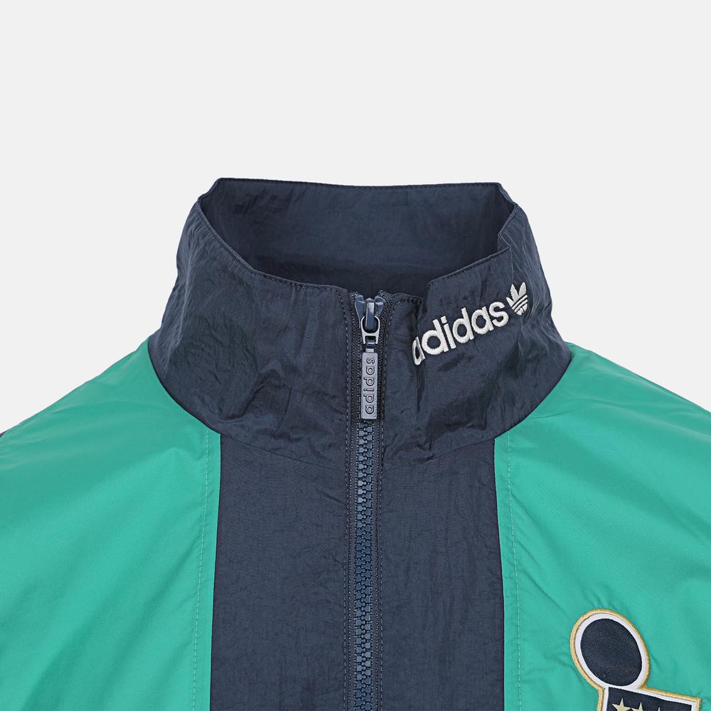 adidas Оригиналы Figc Eqt Color Block Куртка с воротником-стойкой на молнии Простая куртка с длинным рукавом Мужские куртки KG2595
