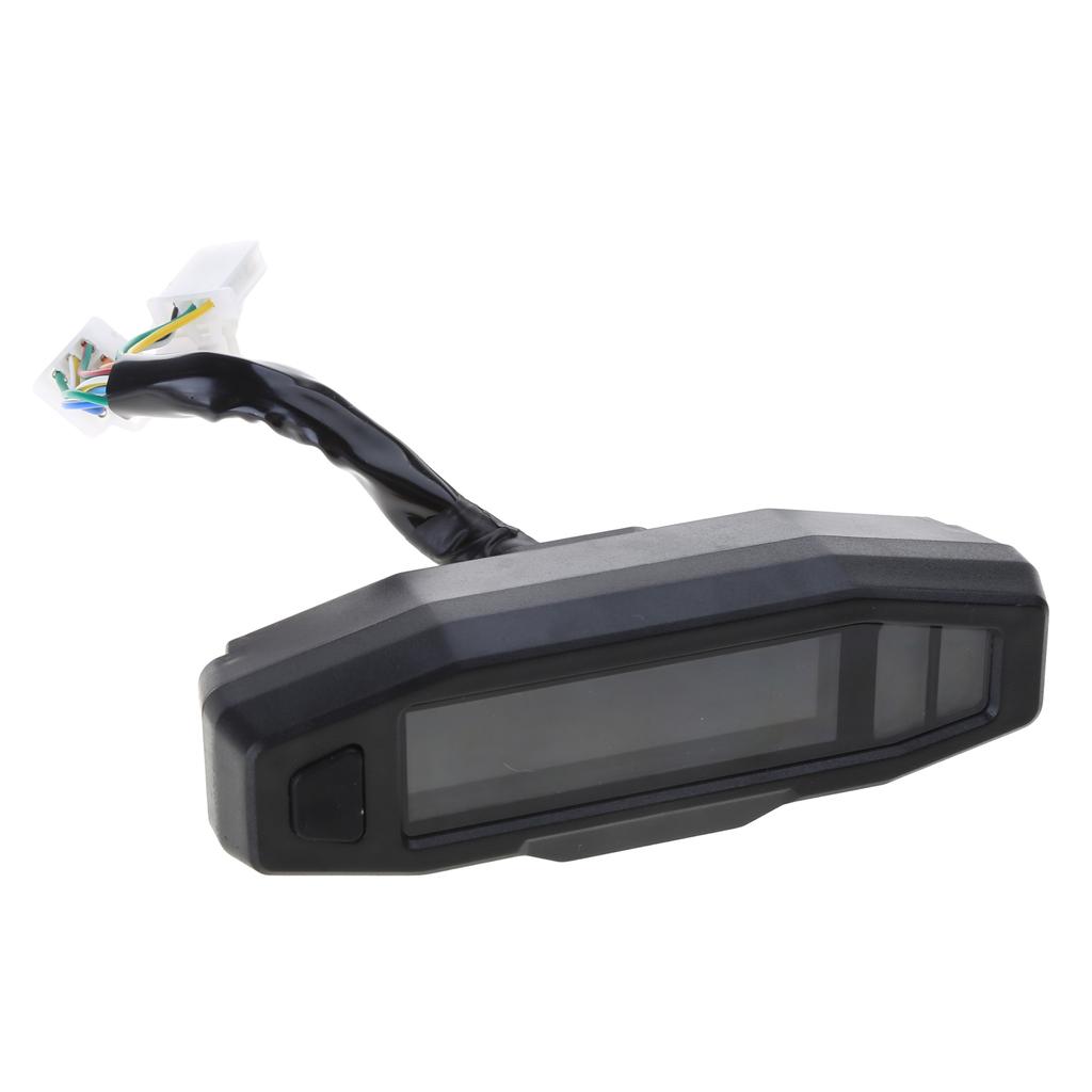 Мини универсальный ЖК-цифровой мотоциклетный счетчик спидометр цифровой одометр электрический мотоцикл тахометр простая установка