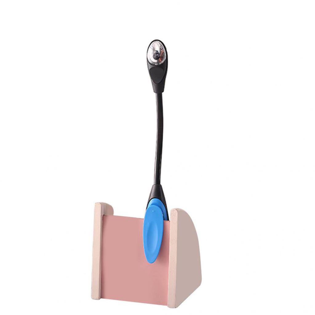 LED Book Lamp Mini Clip On Bendable Travel Bedroom Clamp Dorm Reading Light Gift ADM