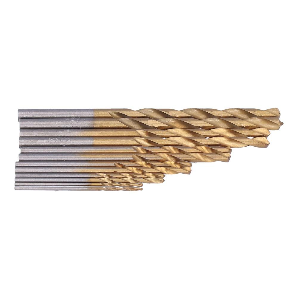 120pcs 1/1.5/2/2.5/3/3.5mm Twist Drill Bits Six Sizes Ti Plated Drill Bits Wood Drilling