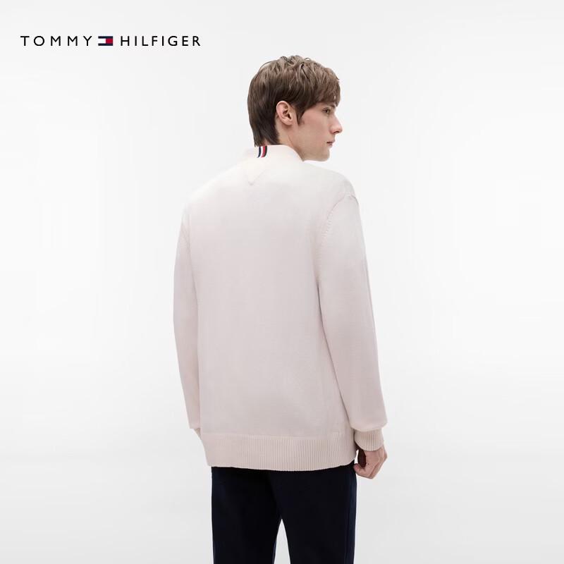 Tommy Hilfiger Унисекс Кардиган-свитер с V-образным вырезом, крупной вязки