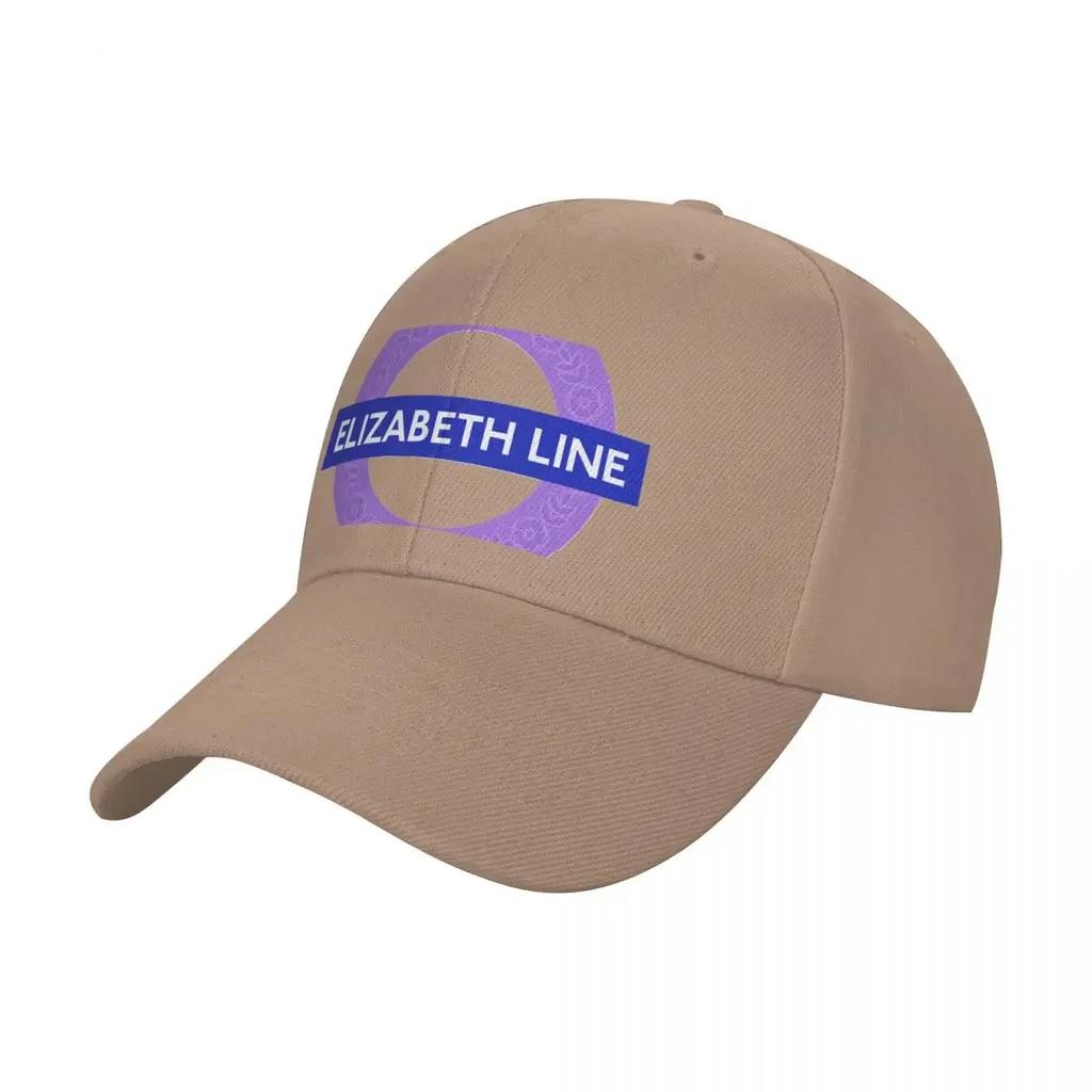 New Elizabeth Line with crown Classic Baseball Cap Unisexs big size hat sun hat Wild Ball Hat F Boy Womens