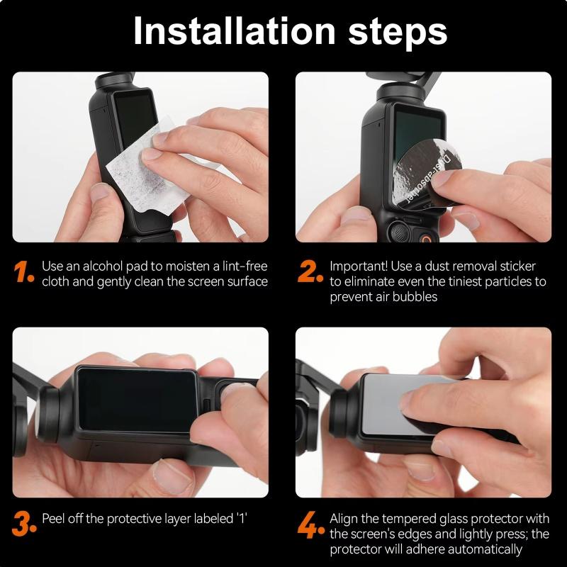 Закаленное Стекло Пленка для DJI OSMO Pocket 1 Защита от Царапин Пленка на Объектив Защитная Пленка для Экрана Защитный Чехол для DJI Osmo Pocket 1 1