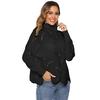 Women's Autumn and Winter Wave Edge Hollow Out High Neck Simple Sweater