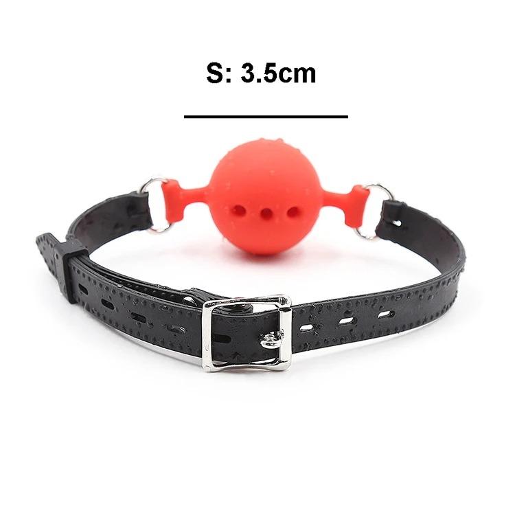 3 Sizes Soft Safety Silicone Open Mouth Gag Ball  Bondage Slave Ball Gag Erotic Sex Toys For Woman Couples Adult Sex Games
