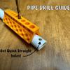 Pipe Drilling Guide 3D Printed PLA Portable 90 Degree Drill Guide Lightweight Tool Pocket Size Precision Hole Drilling Tool