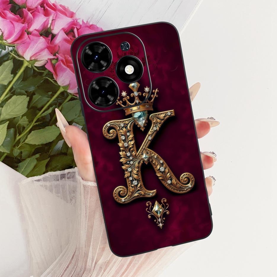 Чехол для Infinix Hot 40i Hot40 Pro X6837 Новая Мода Буквы для Пары Чехол Мягкий Силиконовый Чехол Для Infinix Hot 40 Pro Ho40i Fundas