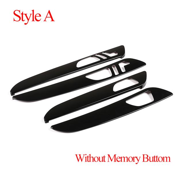 Для Mercedes benz ML GLE GL Class GLS320 400 2012- Автомобиль ABS Черный Внутренняя отделка двери Панель Накладка