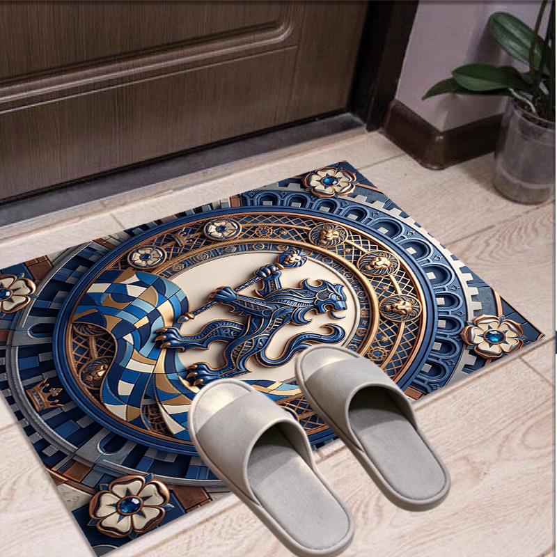 Chelsea Football Club Pattern Rug, Indoor/Outdoor Mat, for Picnic, Gameroom, Bedroom, Office, Living Room, Home Decor Carpet, Birthday Gift