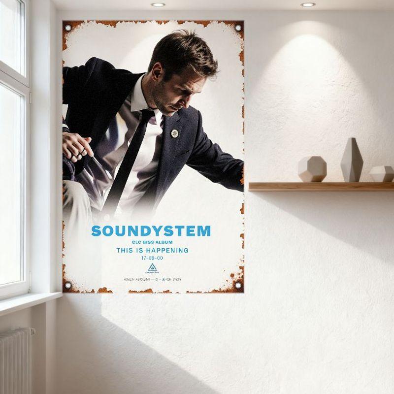 Sound System CLC BISS Album This Is Happening Vintage Metal Tin Sign Retro Distressed Wall Plaque for Home Office Decor
