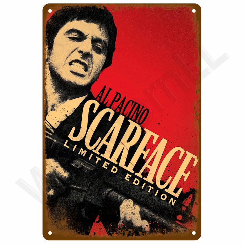 Retro Metal Sign Wall Art Mural Aesthetic Room Home Decor Items Poster Vintage Metal Plate Garage Decoration Tin Sign Plates Bar