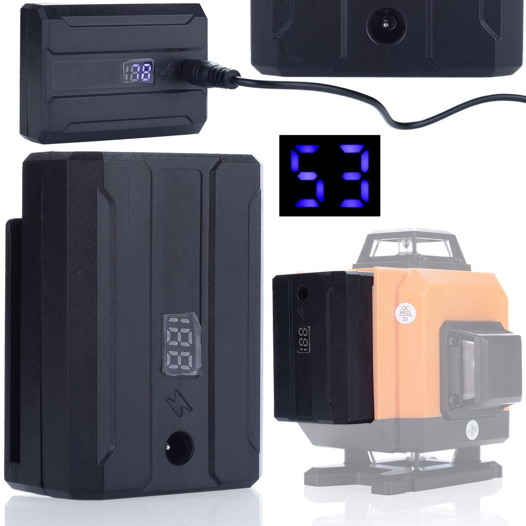 Rosfix Poziomica Laserowa Orange Tiger ROT16L – 16 Linii Laserowych | Zielona Tarcza i Okulary Ochronne | Statyw 43–120 cm